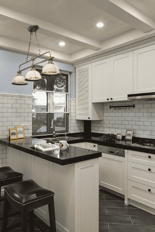 浦东新区200平美式风格别墅厨房装修效果图
