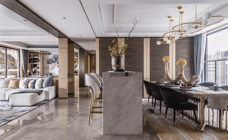 闵行区160平中式风格四房餐厅装修效果图