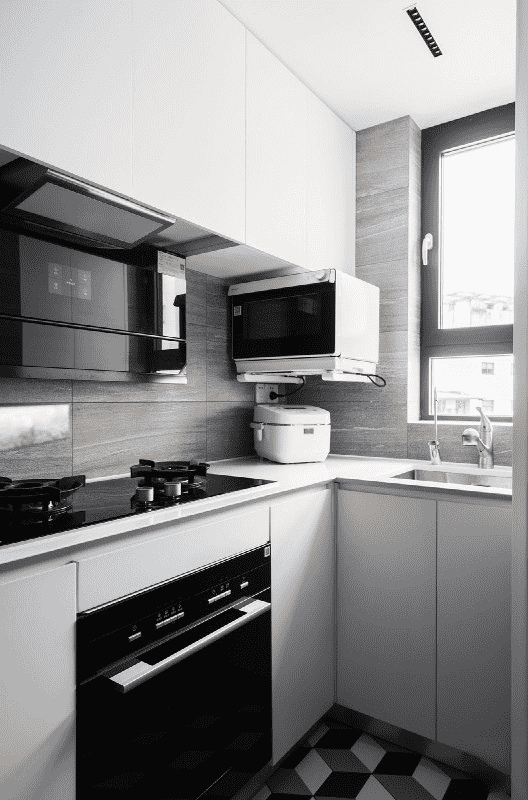 松江区96平现代风格二房厨房装修效果图