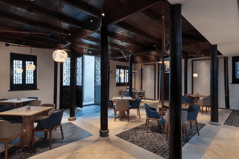 黄浦区109平Art Deco风格复式餐厅装修效果图
