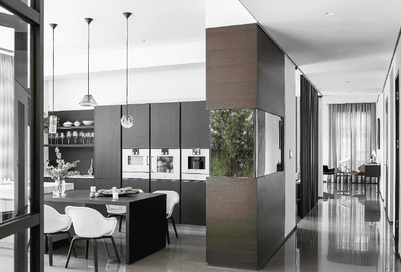 浦东新区107平混搭风格复式厨房装修效果图