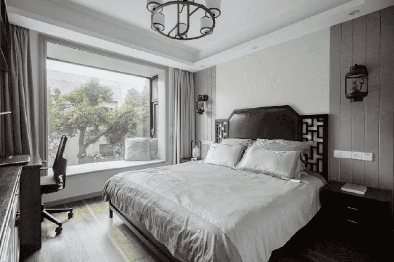浦东新区103平中式风格三房卧室装修效果图