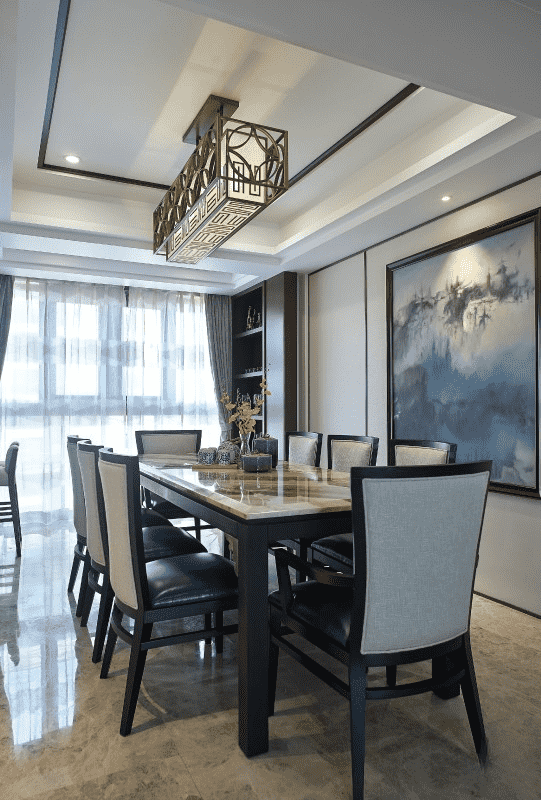 黄浦区105平新古典风格三房餐厅装修效果图