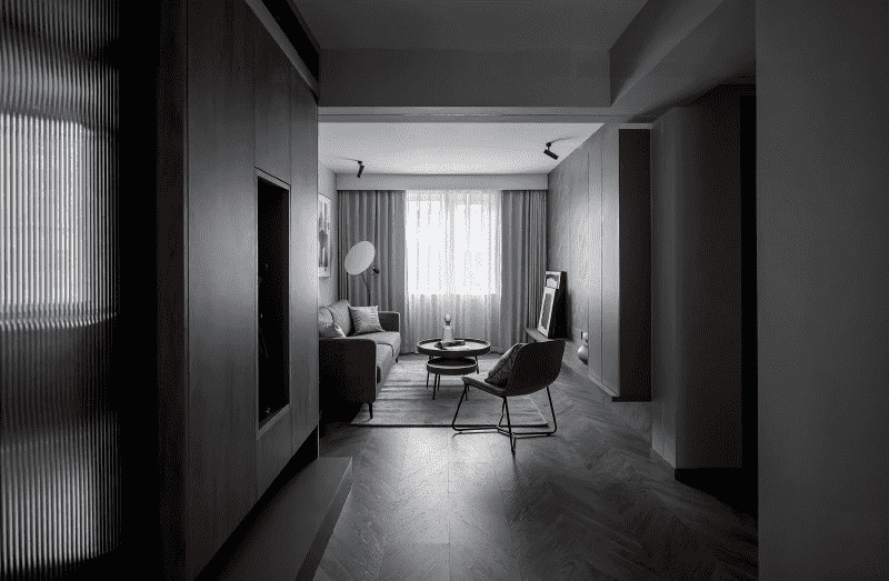 宝山区88平现代风格二房客厅装修效果图