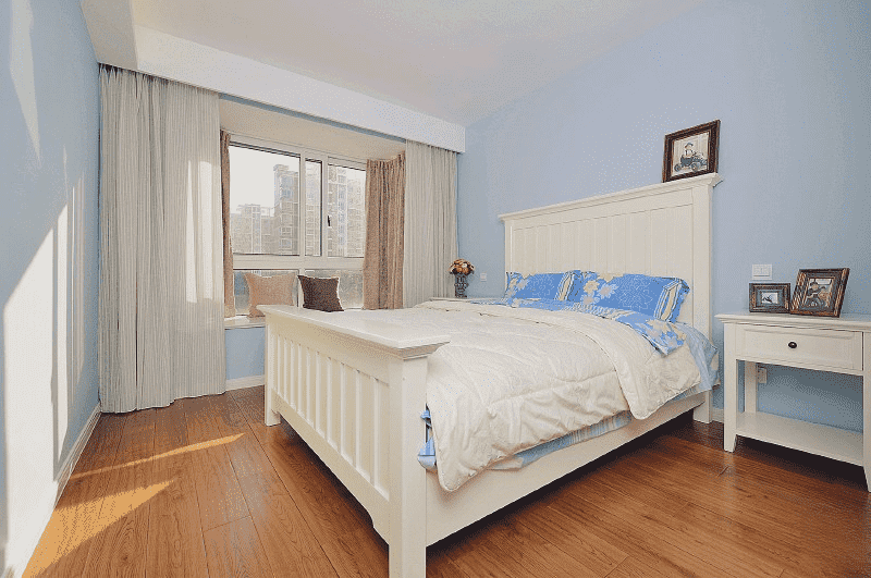 黄浦区103平美式风格三房卧室装修效果图