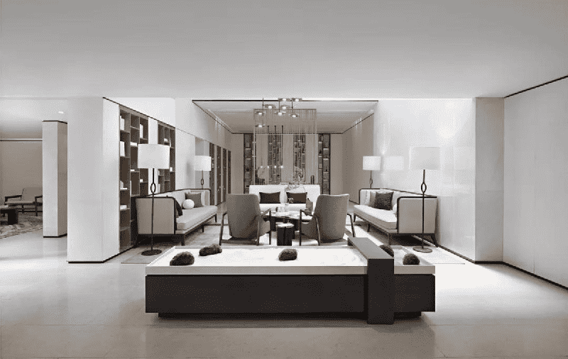 浦东102平中式风格复式客厅装修效果图