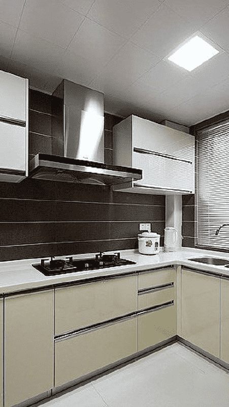青浦区95平简约风格二房厨房装修效果图
