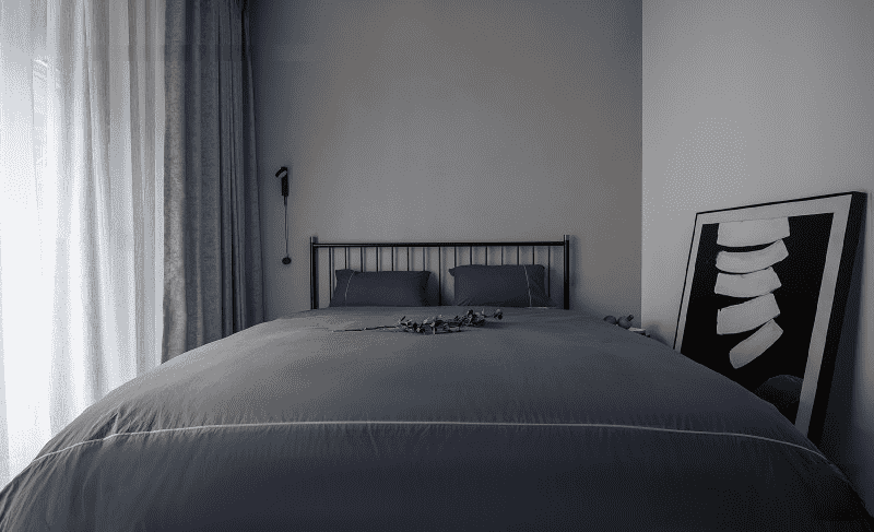 宝山区88平现代风格二房卧室装修效果图