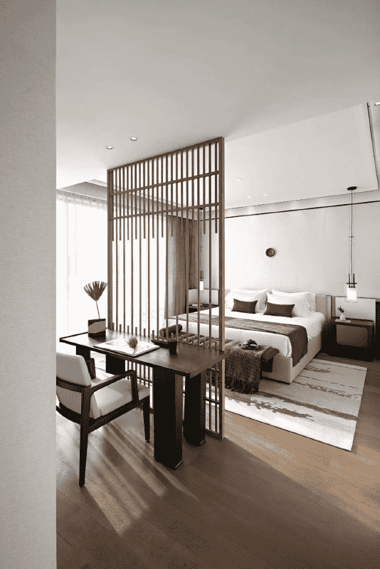 浦东102平中式风格复式卧室装修效果图