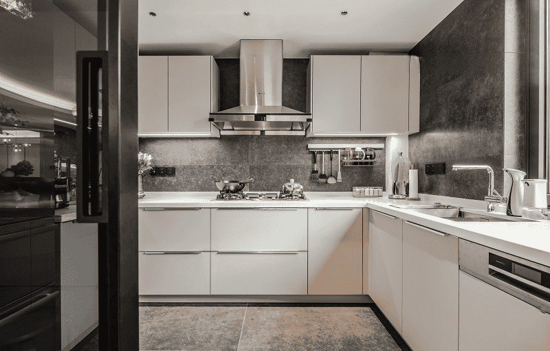 静安区350平轻奢风格复式厨房装修效果图