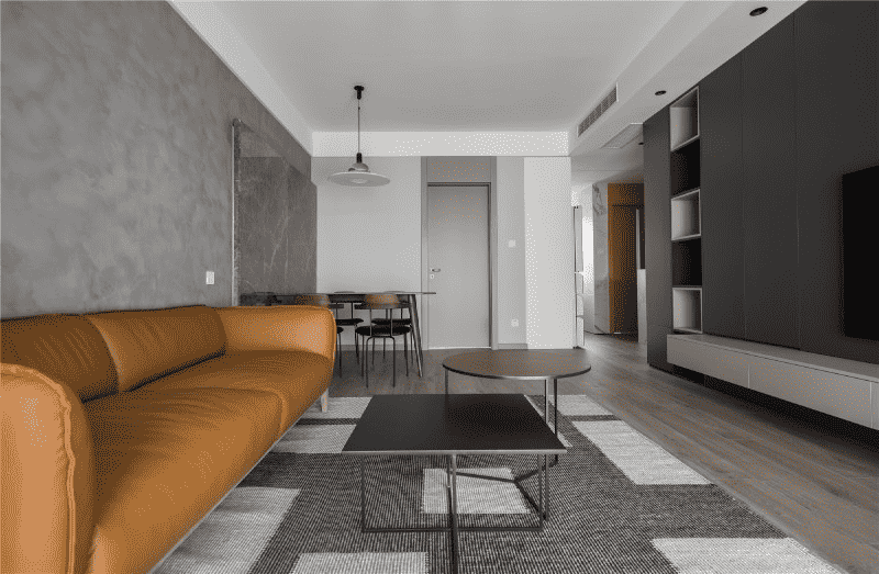 杨浦区93平现代风格二房客厅装修效果图