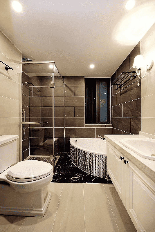 浦东新区133平美式风格四房卫生间装修效果图
