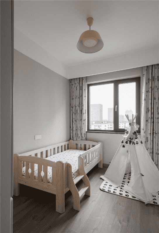 杨浦区93平现代风格二房儿童房装修效果图