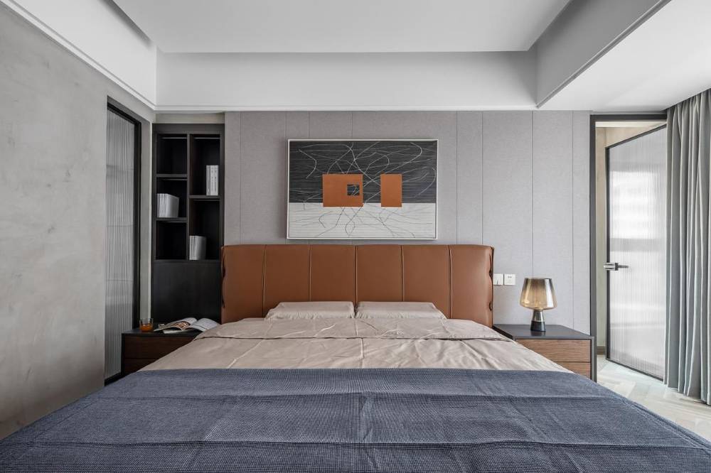 徐汇区华南公寓128平现代简约风格三室户装修效果图
