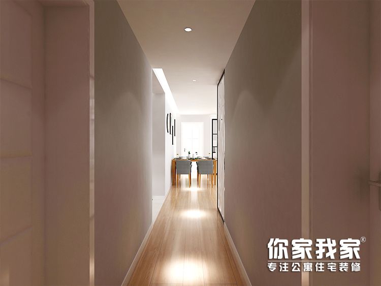 嘉定区悦华公寓130平现代简约风格三室户装修效果图
