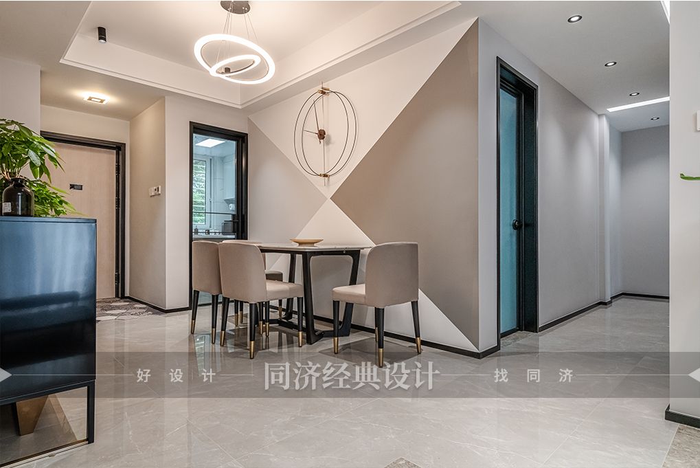 杨浦区文化佳园130平现代简约风格三室户装修效果图
