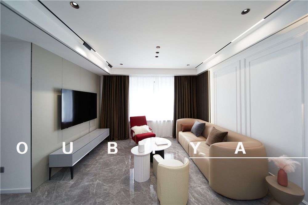 浦东康鑫家园75平现代简约风格两室户装修效果图