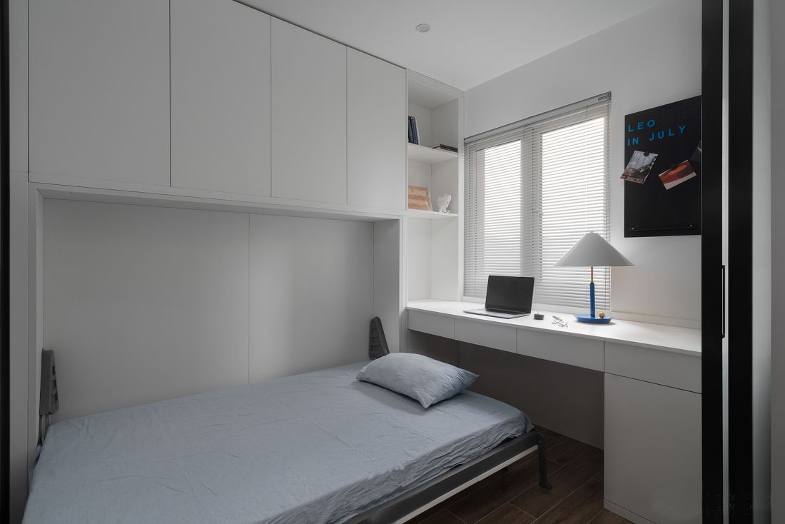 嘉定区万达城市公寓100平现代简约风格两室户装修效果图
