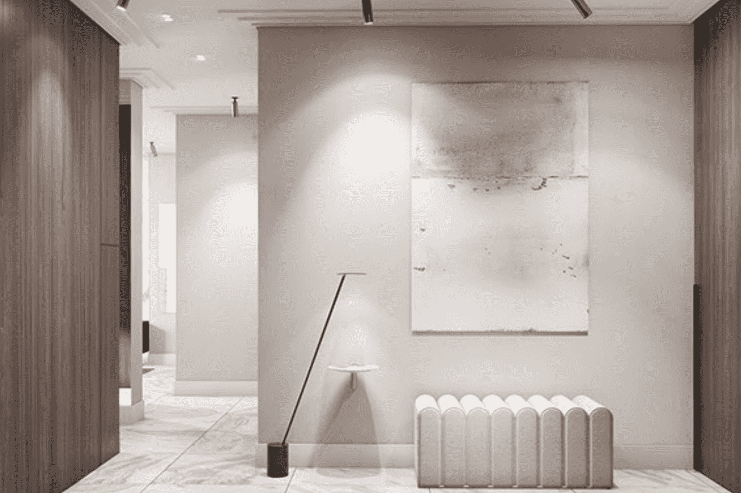 杨浦区万汇公寓98平现代简约风格两室户装修效果图