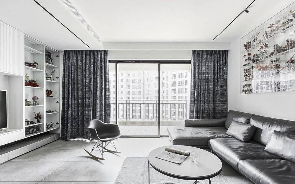 浦东森林湾公寓113平现代简约风格三室户装修效果图