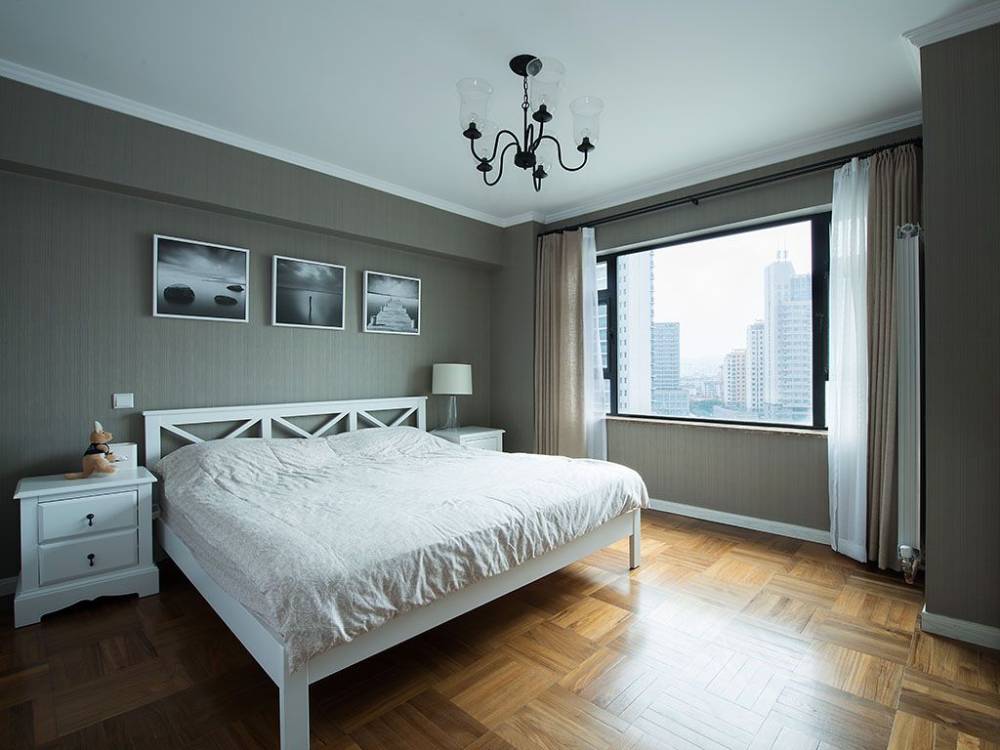 宝山区保利·叶上海93平混搭风格两室户装修效果图