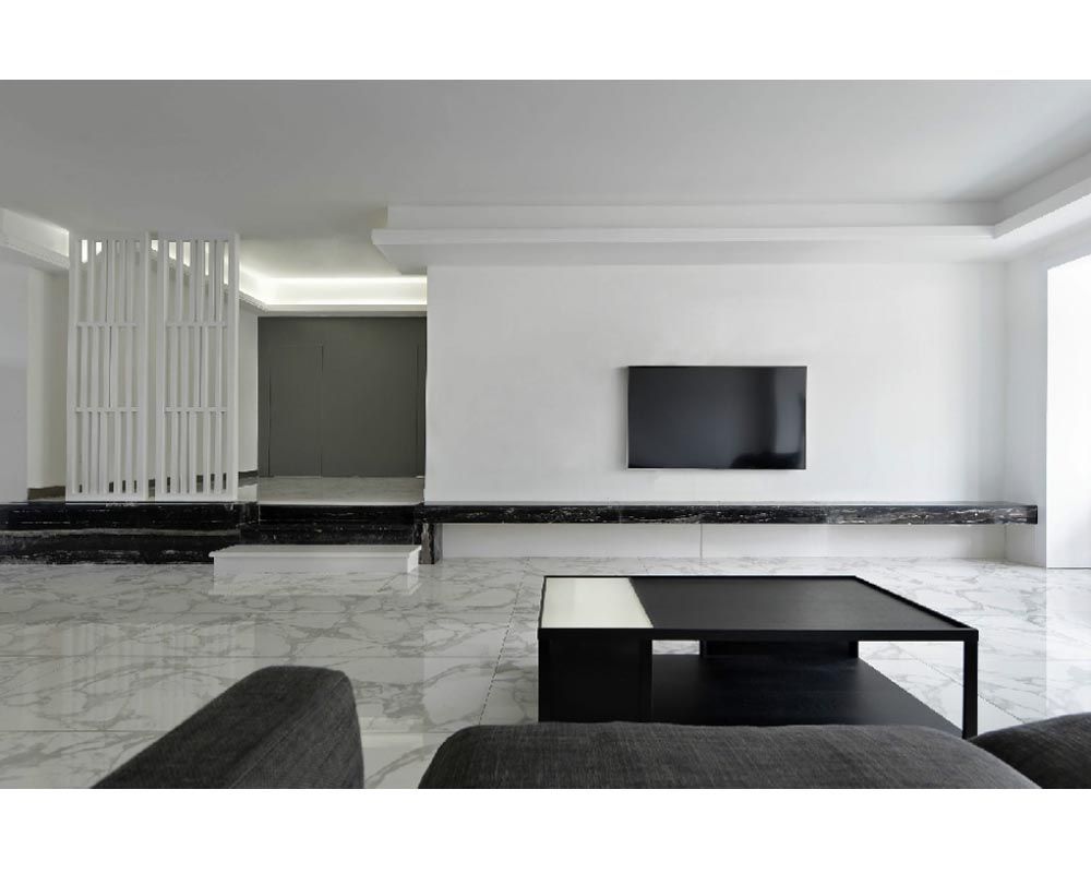 静安区嘉天汇121平现代简约风格三室户装修效果图