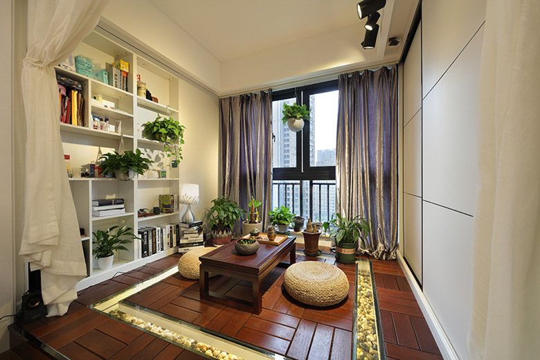 杭州康城国际105平欧式风格两室户装修效果图