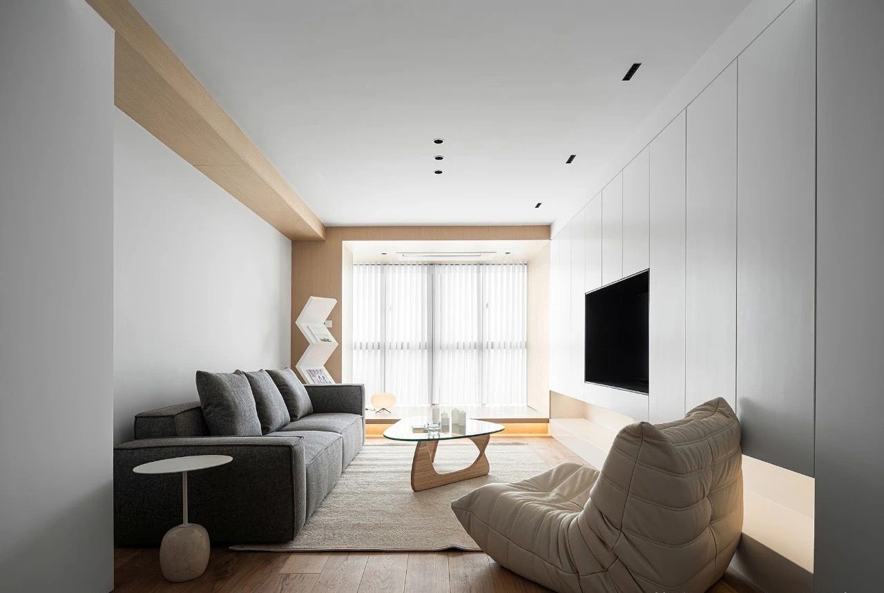 浦东阳光国际公寓110平现代简约风格三室户装修效果图