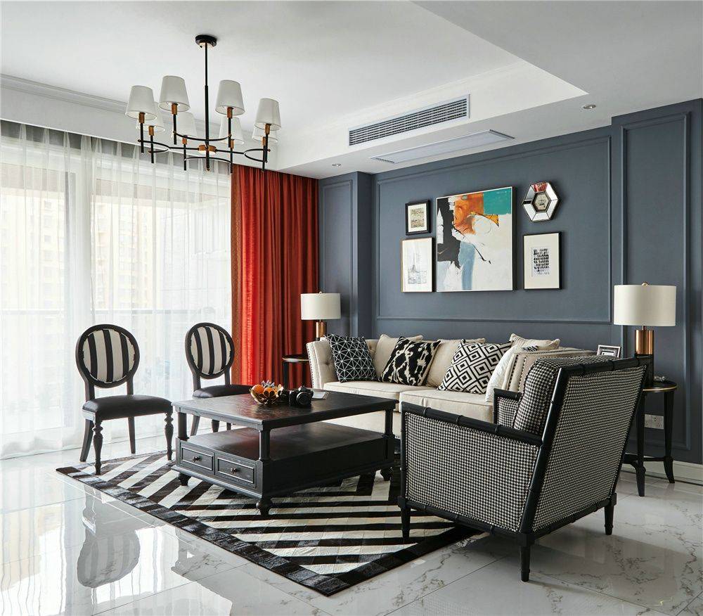 嘉定区宫宵公寓140平欧式风格三室户装修效果图