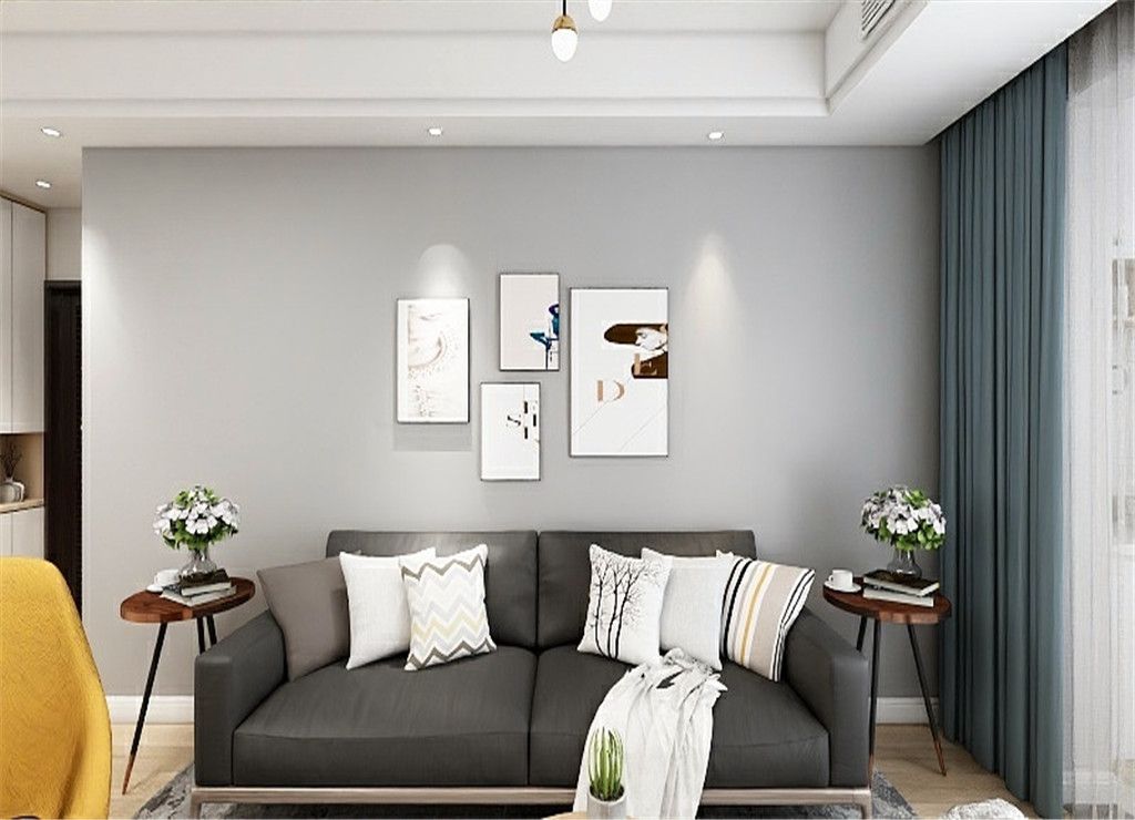 浦东保利金爵公寓85平北欧风格两室户装修效果图