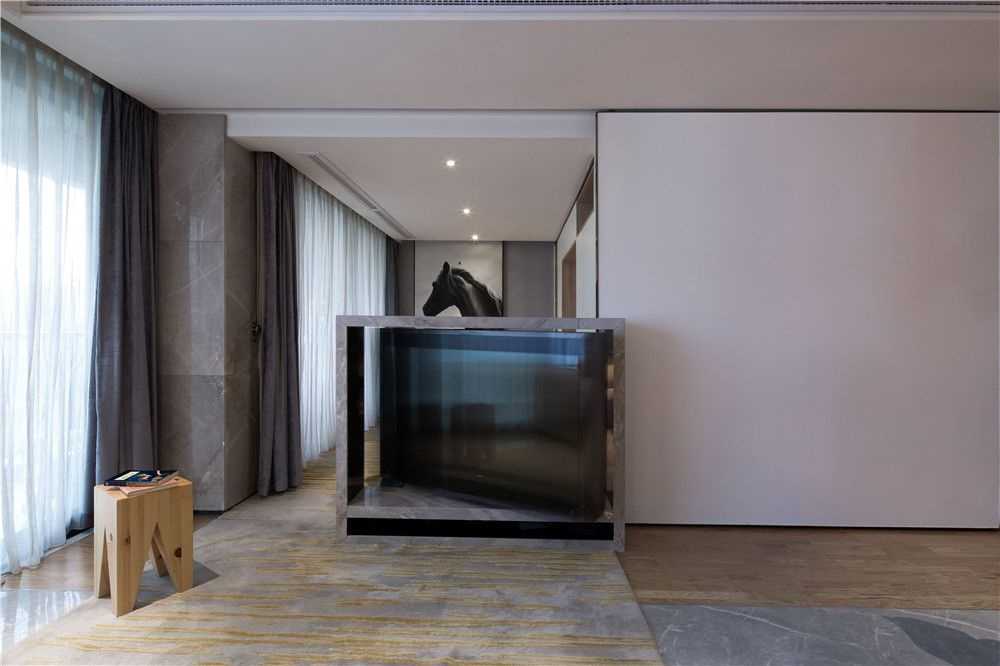静安区海珀星晖200平现代简约风格三室户装修效果图