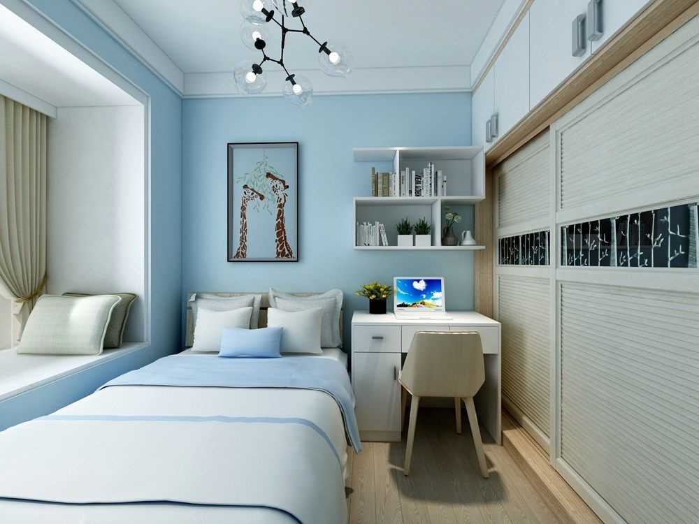 宝山区中环国际公寓92平北欧风格两室户装修效果图