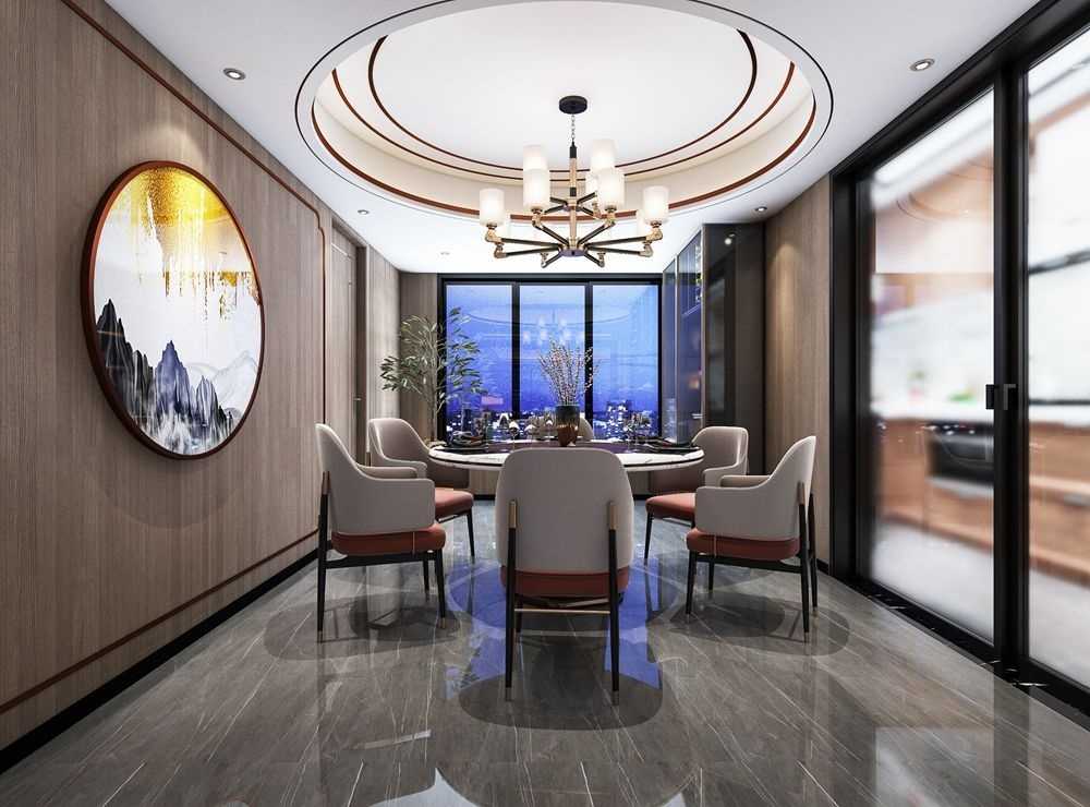 杨浦区上海院子160平中式风格两室户装修效果图