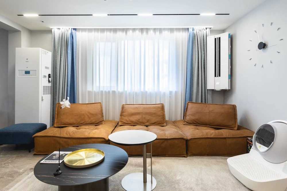静安区宏业公寓122平现代简约风格三室户装修效果图