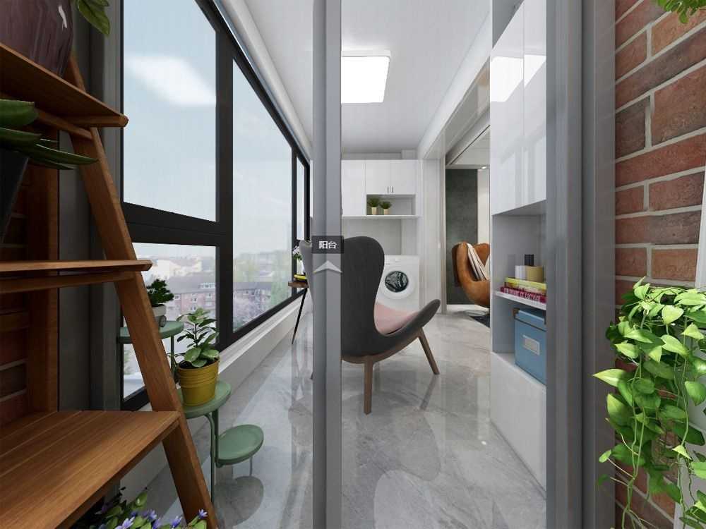 宝山区中环国际公寓125平现代简约风格三室户装修效果图