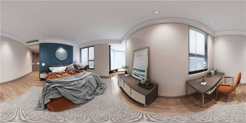 徐汇区尚海湾豪庭120平现代简约风格三室户装修效果图