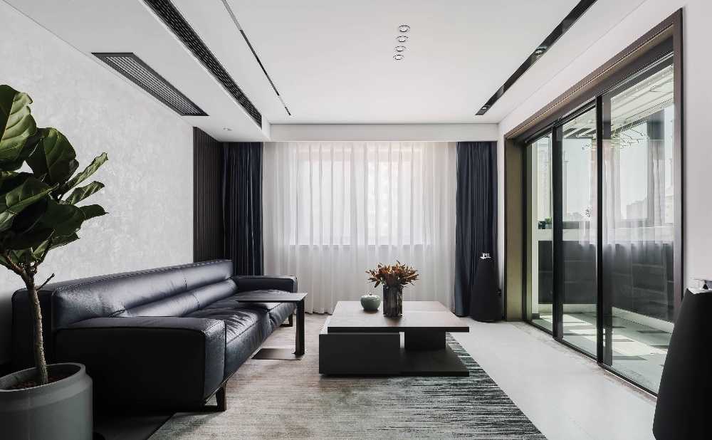 黄浦区富源公寓76平现代简约风格两室户装修效果图