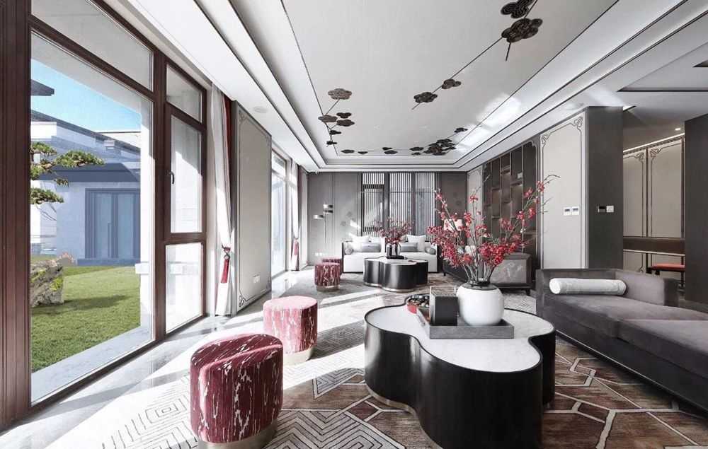 南通北上海至尊228平中式风格别墅装修效果图
