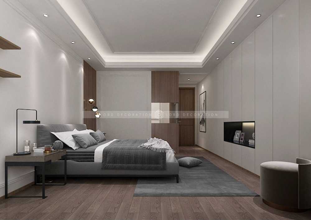 宝山区中环国际公寓110平现代简约风格三室户装修效果图