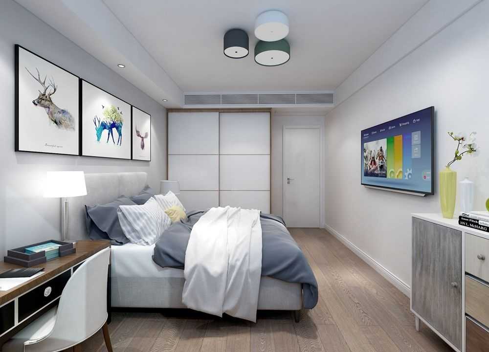 徐汇区广夏公寓102平现代简约风格两室户装修效果图
