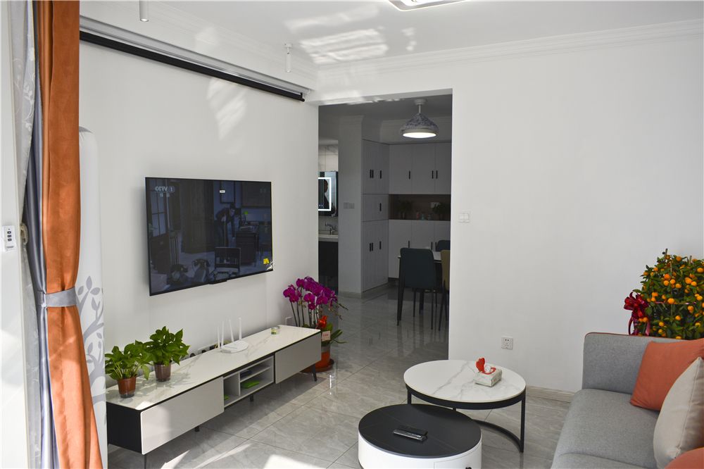 浦东贺桥公寓78平现代简约风格两室户装修效果图