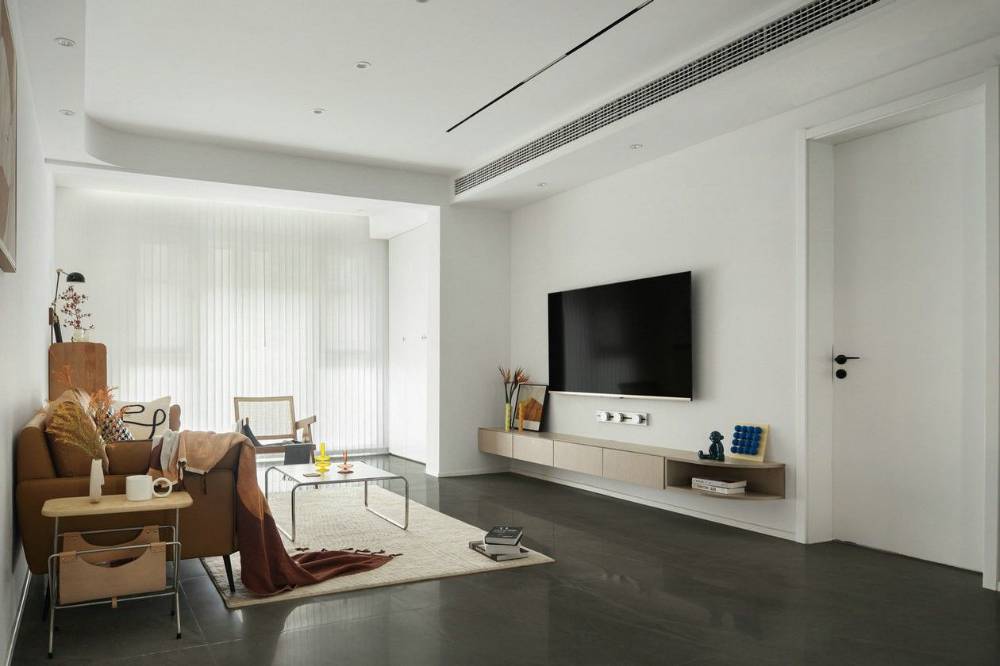 徐汇区徐汇兆嘉园98平米平现代简约风格两室户装修效果图