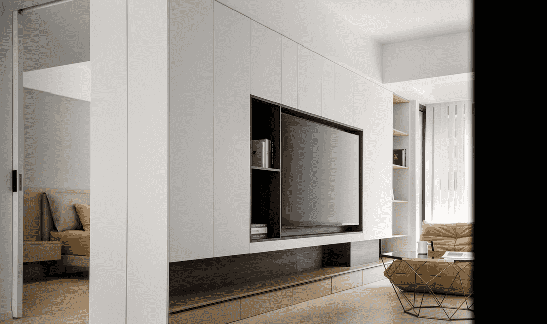 浦东大唐国际公寓110平现代简约风格两室户装修效果图