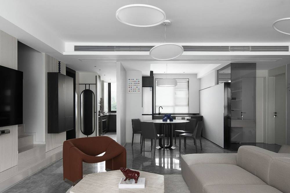 徐汇区尚汇豪庭150平欧式风格三室户装修效果图
