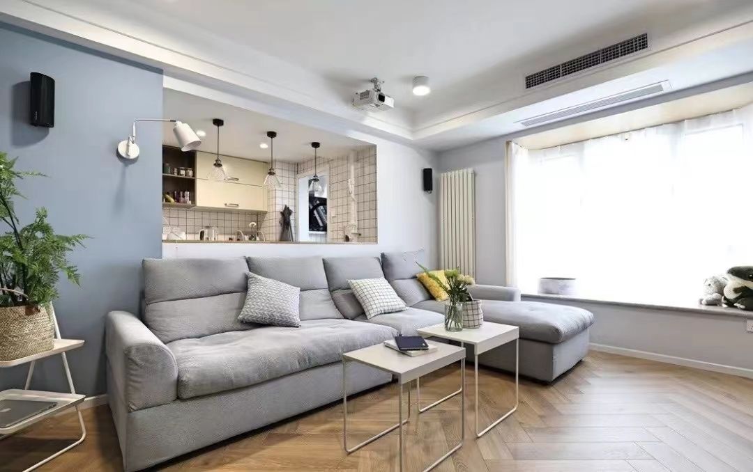 松江区新凯家园85平米平现代简约风格两室户装修效果图