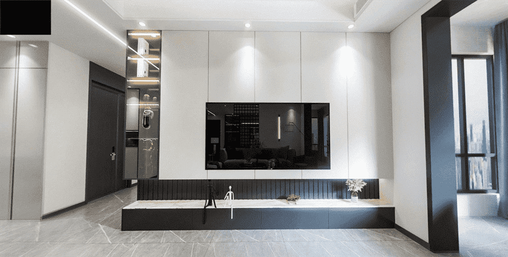 奉贤区阳光园一期140平米平现代简约风格三室户装修效果图