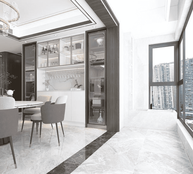 杨浦区海上海新城220平米平中式风格五室户装修效果图