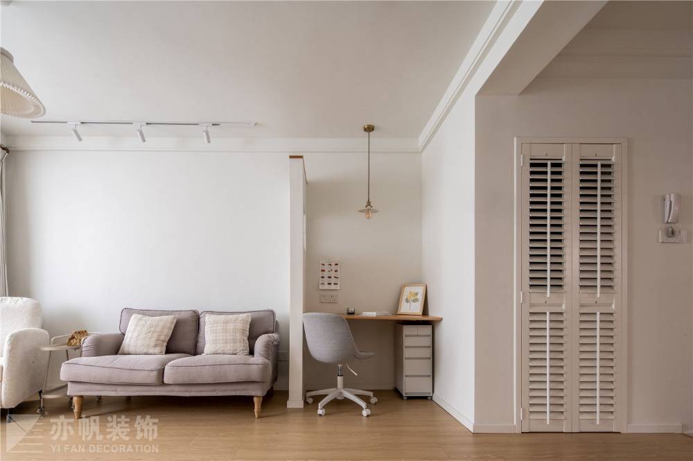 浦东绿缘公寓76平北欧风格两室户装修效果图