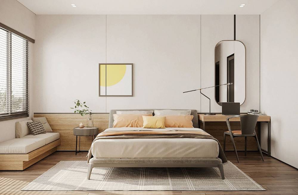 青浦区泰安公寓100平米平北欧风格三室户装修效果图