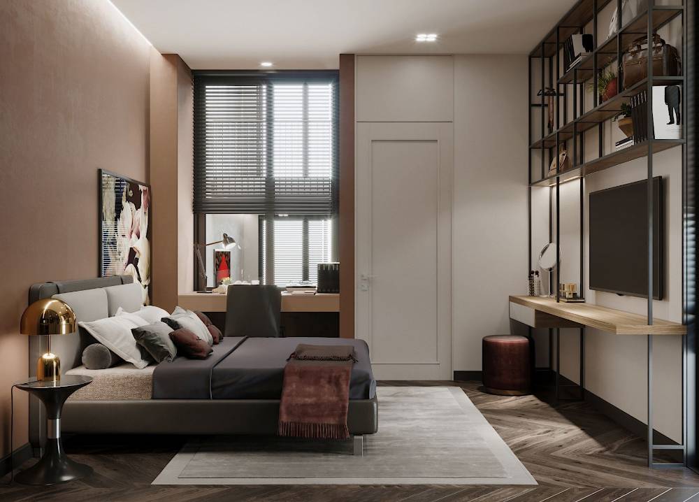 青浦区泰安公寓100平米平北欧风格三室户装修效果图